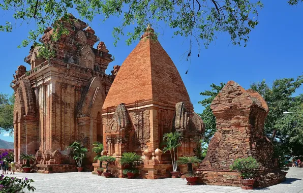 Picture architecture, journey, Vietnam, po Nagar tower, Nha Trang