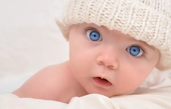 Children, child, baby, children, kid, happy child, happy baby, large beautiful blue eyes