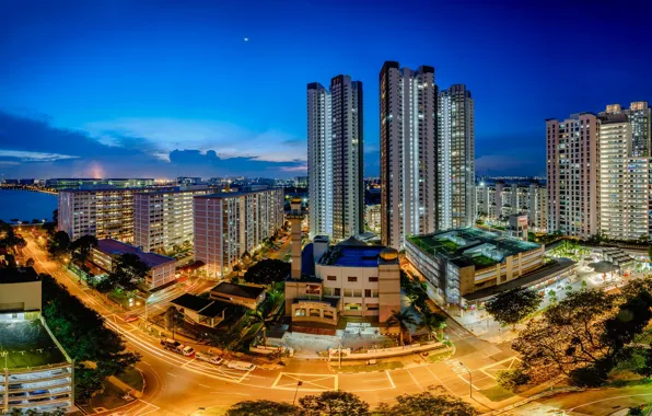 Singapore, skyline, Singapore, Teban Garden, Jurong Town