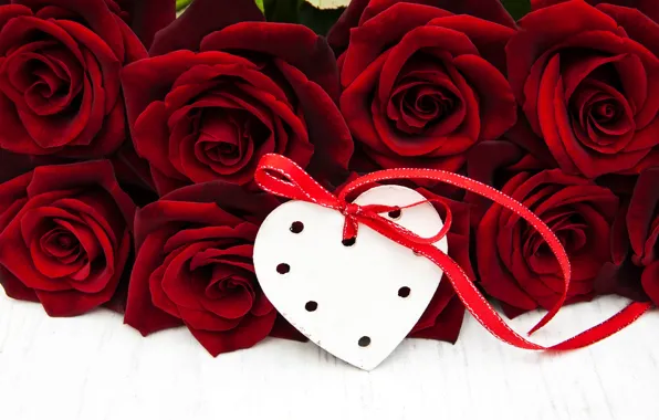 Picture love, heart, roses, red, red, love, heart, romantic