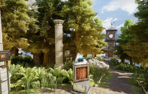 Vegetation, watch, tower, Cyan Inc, MYST VR