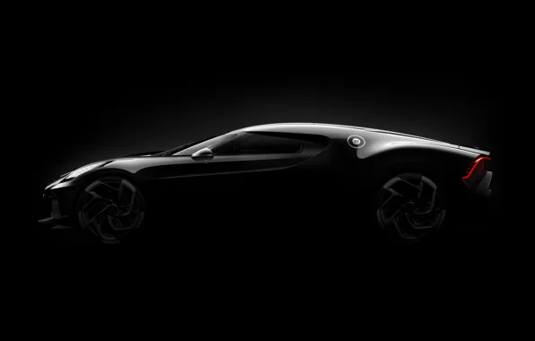 Bugatti, hypercar, 2019, The Black Car
