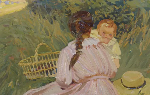 Picture, genre, Dorothea Sharp, Dorothea Sharp, Voskresny Picnic