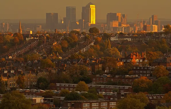 Picture landscape, England, London, home, panorama