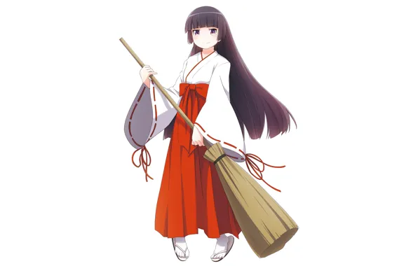 Girl, broom, Oreimo, broom