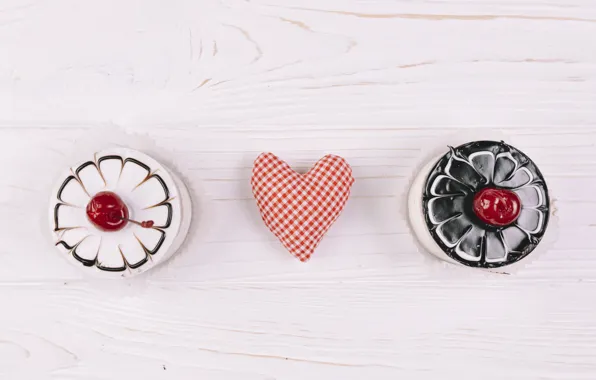 Hearts, cakes, Cake