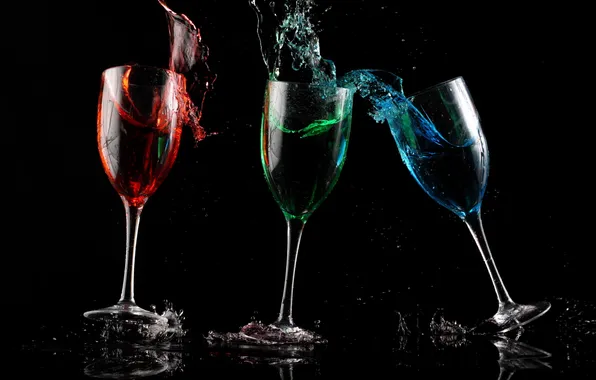 Picture macro, background, glass