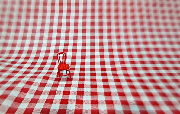 Red, small, chair