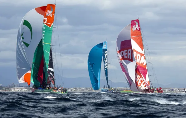 Picture sea, the sky, yacht, sail, seascape, regatta