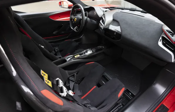 Ferrari, car interior, SF90, Ferrari SF90 Stradale