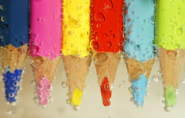 Picture macro, background, pencils