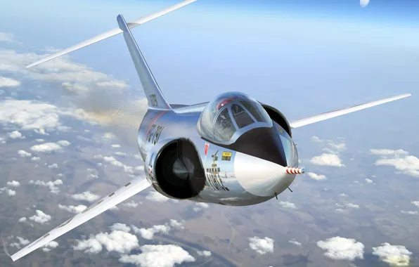 Figure, art, Lockheed, fighter-interceptor, Starfighter, F-104