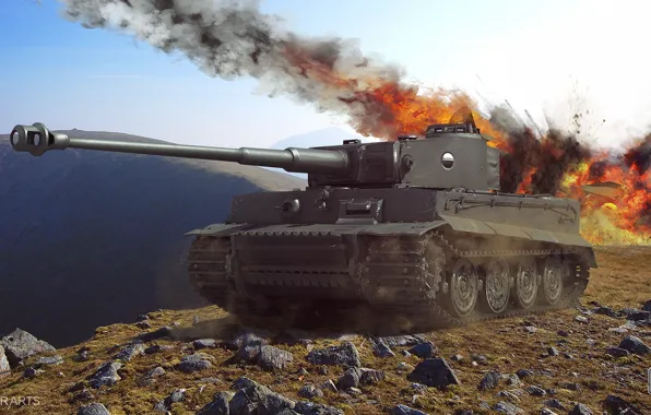 Tiger, wot, tiger tank, Wallpaper wot, worldoftanks, tiger tank
