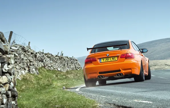 BMW, E92, orange, BMW M3 GTS