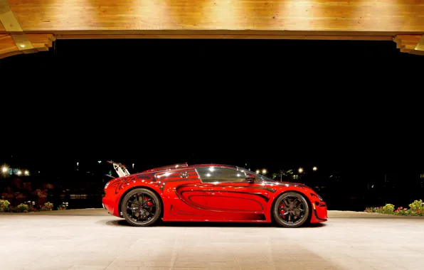 Red, Bugatti, Veyron, Bugatti Veyron, hypercar