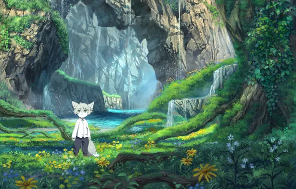Picture landscape, nature, anime, baby