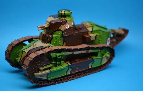 Picture toy, tank, Reno, serial, first, model, easy, The first world war