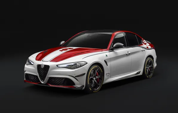 Alfa Romeo, Four-leaf clover, Giulia, 2019, Alfa Romeo Racing