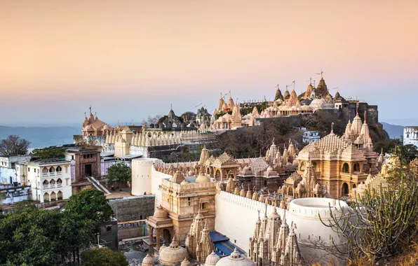 Picture India, Gujarat, Palitana, Derasar, Jain temple