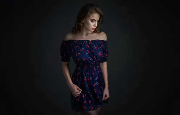 Girl, background, Elena, dress, Yuriy Nesmelov