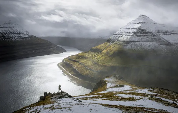 Picture landscape, nature, Iceland, fjord