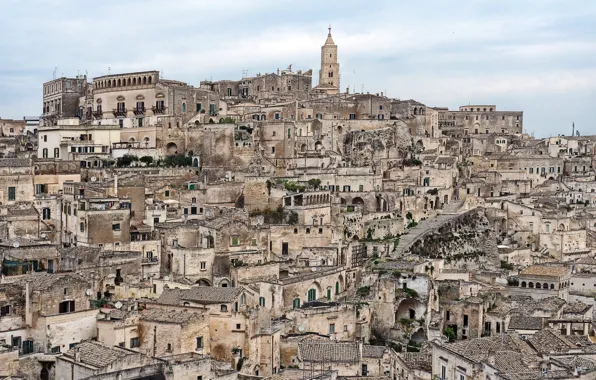 Wallpaper the city, Italia, Matera