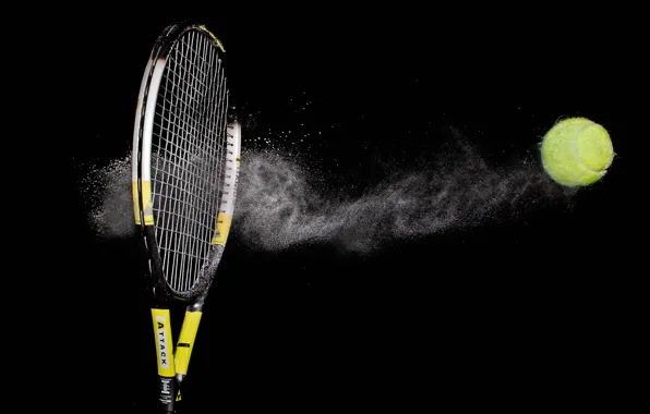 Sport, the ball, racket