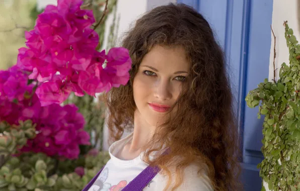 Look, flowers, curly, Vanessa, Adel C