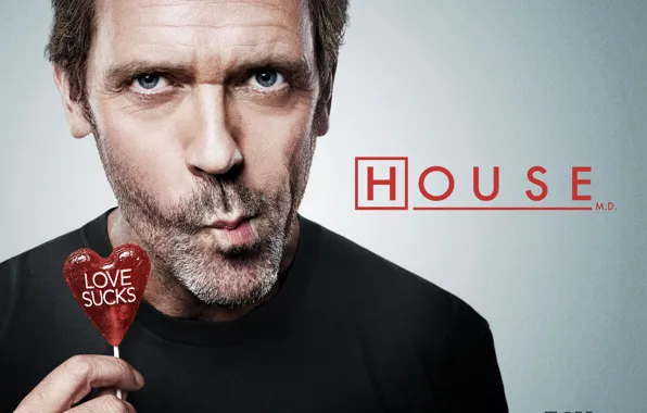 House, Lollipop, Dr. house, Hugh Laurie