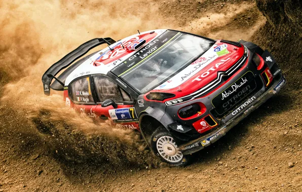 Auto, Sport, Machine, Race, Citroen, Skid, Dirt, Citroen