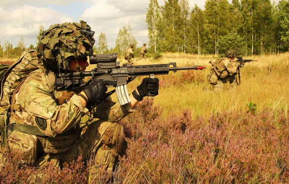 Picture weapons, soldiers, Danish Army