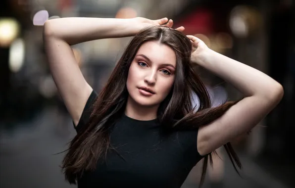 Look, girl, pose, hair, Holly