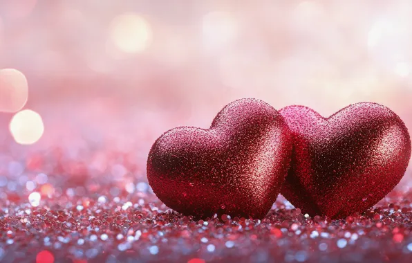 Love, holiday, heart, Shine, heart, sequins, hearts, a couple