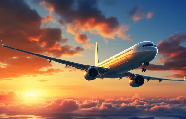 The plane, AI art, neural network