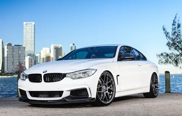 Picture BMW, White, 435i, M-Sport