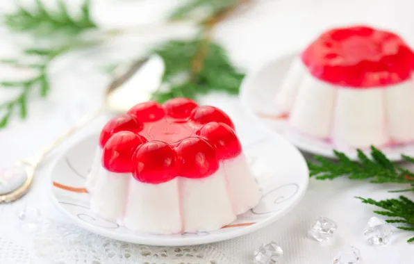 Dessert, jelly, Panna cotta