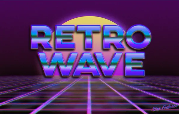 The sun, Music, Neon, Background, Synthpop, Darkwave, Synth, Retrowave
