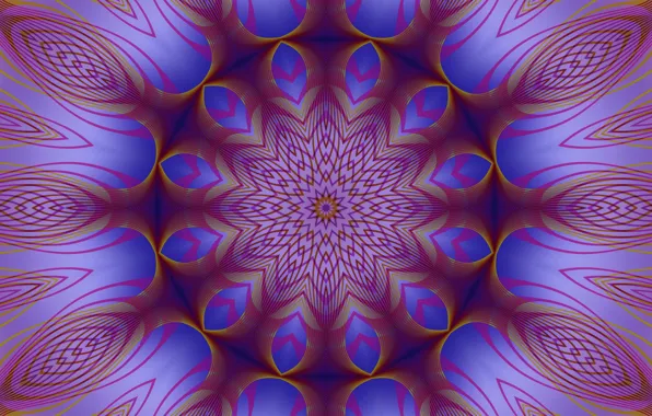Purple, blue, abstraction, lilac, pink, pattern, fractals, fractal