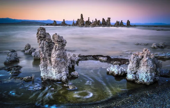 Sunset, Mono Lake, Tufa Towers