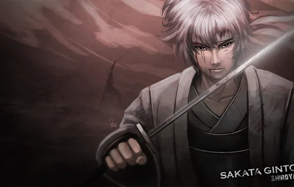 Look, sword, guy, Gintama, Gintama, You Want Гинтоки