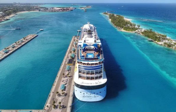 Ship, Bay, liner, the bridge, cruise