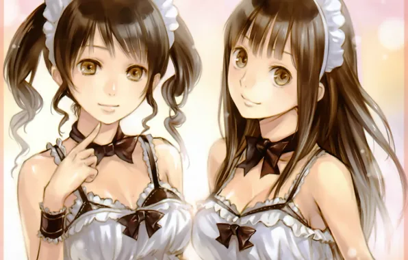 Ruski, bow, cuties, Gemini, bezel, twin sisters, chalker