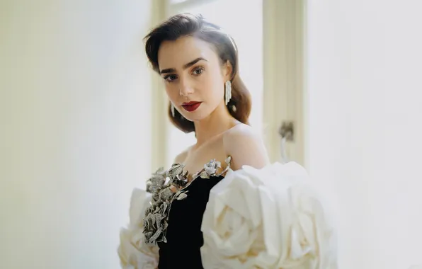 Look, girl, light, pose, photo, portrait, dress, lips