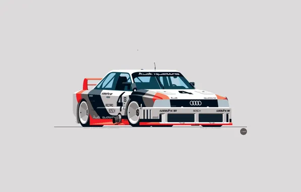 Picture Audi, Auto, Figure, Machine, Art, GTO, Quattro, IMSA