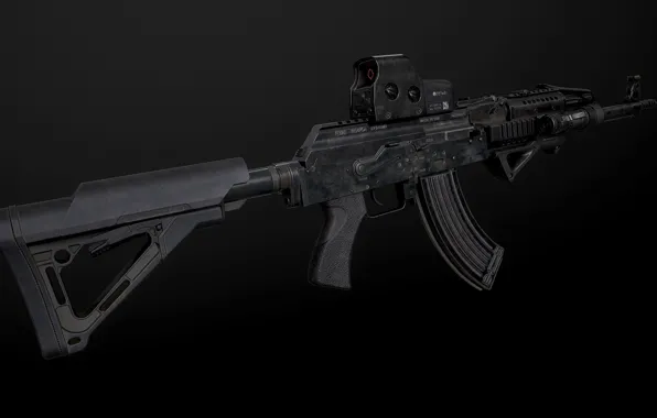 Rendering, weapons, gun, weapon, render, custom, Kalashnikov, assault rifle