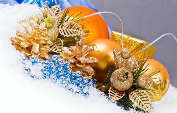 Balls, decoration, balls, toys, New Year, Christmas, beads, bumps