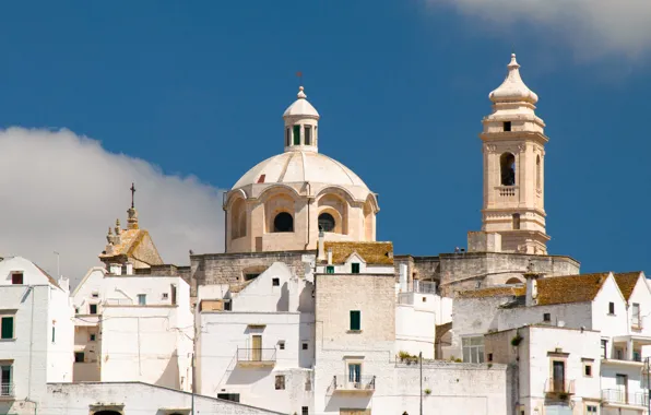 Home, Italy, the dome, Basilica, the bell tower, Locorotondo