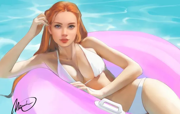 Water, bikini, original characters, mironishin story