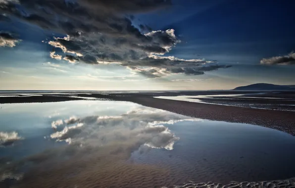 Picture Cloud, Reflections, Walney Island