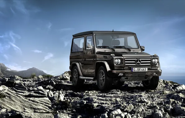 Picture the sky, mountains, rock, stones, rocks, stone, mountain, Mercedes